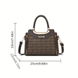 Luxury Elegant Letter Pattern Handbag, A Classic Match for Women