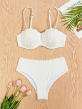 New Fashionable And Sexy Bikini Hot Spring Swimsuit For Women, European And American Beach Split Two-piece Swimsuit For Women
