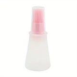 1pc Silicone High Temperature Resistant Oil Brush with Bottle Brush, Air Fryer Pancake Grill, BBQ Tools, BBQ Accessories, Grill Accessories