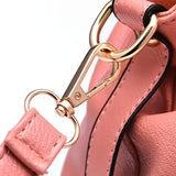 Durable Womens Large Capacity PU Leather Handbag - Stylish Textured Solid Color Shoulder Bag - Perfect Commuter Hobo Style for Work or Everyday