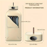 Portable Clothes Dryer, Mini Dryer Machine With Timing Function Equipped - Compact and Convenient Drying Solution for Apartment, Dorm, RV - Quick and Easy to Use Compact Dryer Machine with Dryer Bag for Delicate Garments
