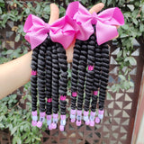 2pcs Delicate Braided Ponytail Hair Extensions - Exquisite Beads Decorations, Twist Dreadlocks Design, Stylish Ponytails, Adorable Hair Bows - Perfect for Girls and Young Women, Ideal for Casual Daily Wear, Leisure Activities