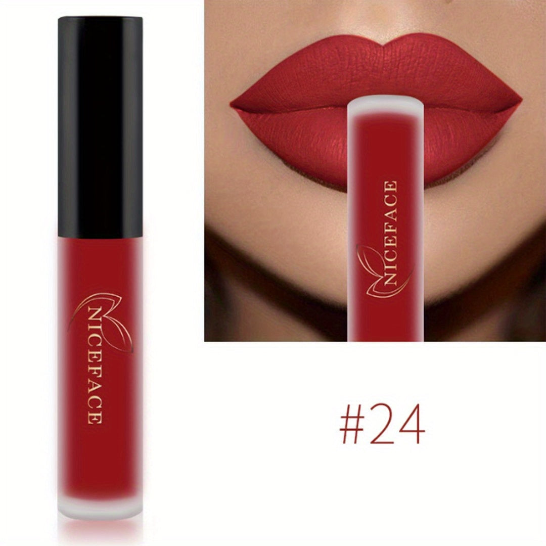 20 colors High Pigmented Matte Lip Glaze - Long-Lasting, Smudge-Proof, Non-Moisturizing Lipstick Valentine's Day Gifts