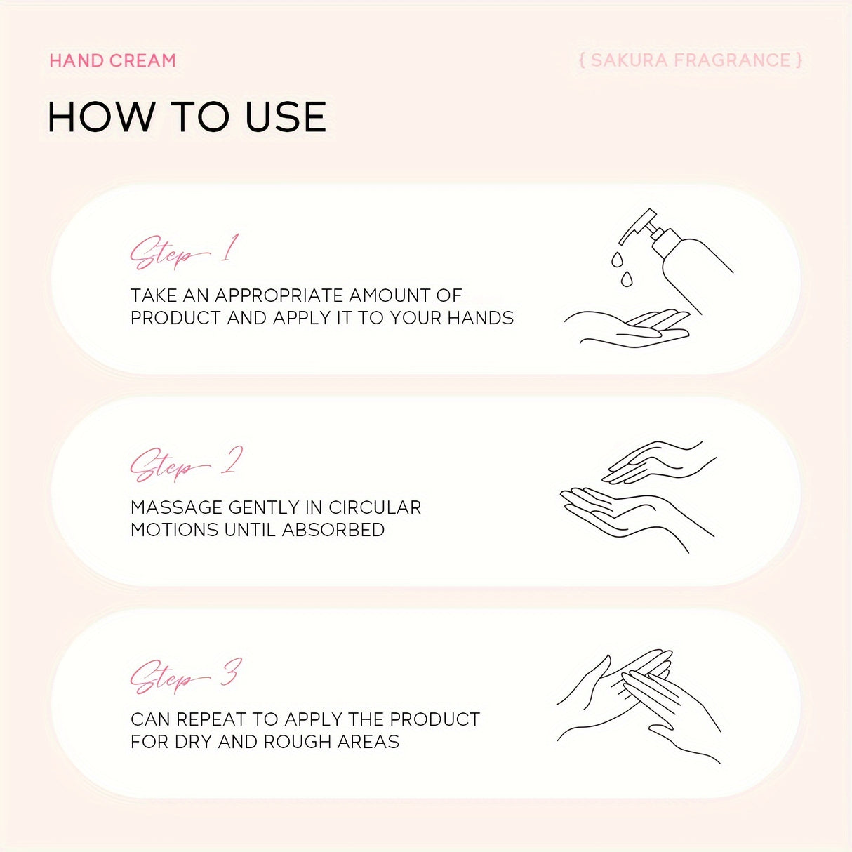 200g Sakura Nourishing Hand Cream - Intense Moisture, Softens & Soothes Dry Skin, Ideal for Everyday Use