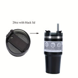 20oz/30oz Vacuum Insulation Mug With Lid And Straw, 304 Stainless Steel Vacuum Insulation Cup, Coffee Cup, Safe For Dishwasher Eid Al-Adha Mubarak