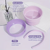 10pcs Professional Makeup Brush Set & 1pc Beauty Blender & 1pc Cleaning Storage Bowl, Makeup Tools With Soft Fiber For Easy Carrying, Foundation Brush, Eye Shadow Brush, Blending Brush, Eyebrow Brush, Cosmetic Tools Kit