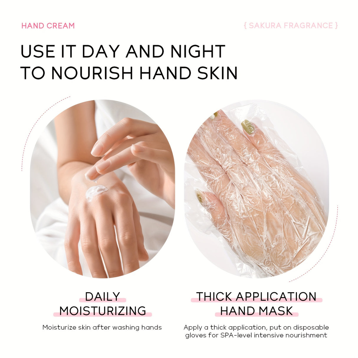 200g Sakura Nourishing Hand Cream - Intense Moisture, Softens & Soothes Dry Skin, Ideal for Everyday Use