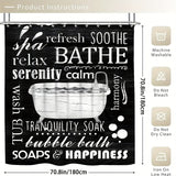 4-Piece Bathroom Shower Curtain Set - Complete Bathroom Essentials Bundle with Waterproof Shower Curtain, Non-Slip Toilet Floor Mat, Stylish Bathroom Decor, and Easy-to-Install 12 Shower Curtain Hooks - Perfect Gift for Frien
