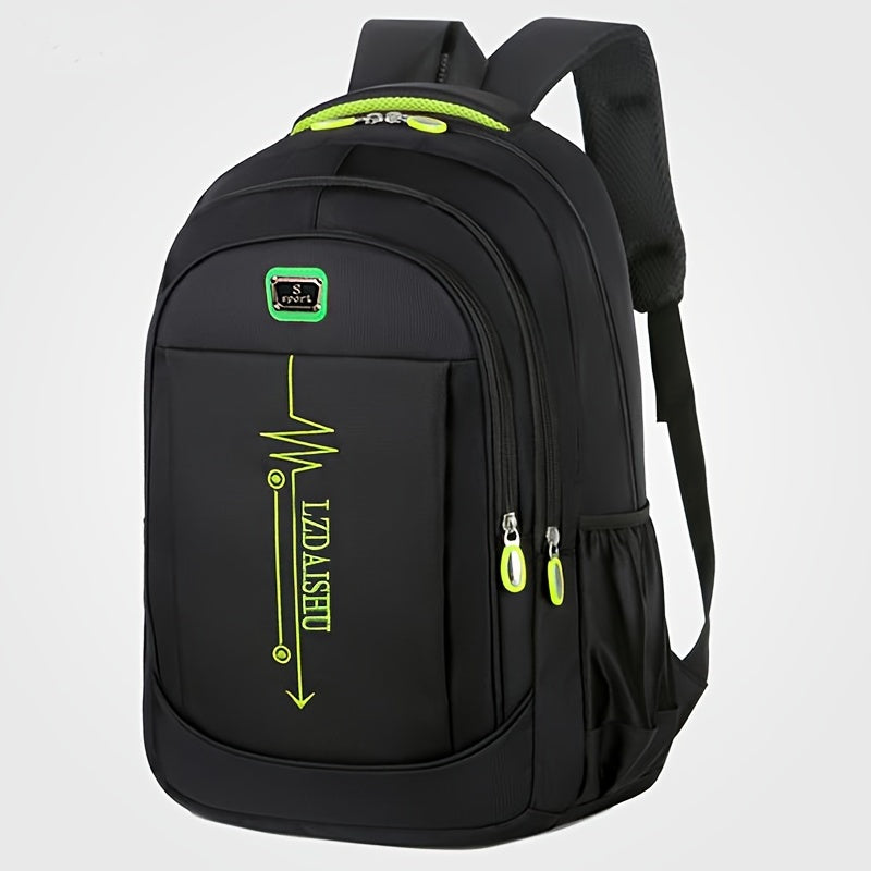Spring New Backpack, Leisure Business Travel Backpack, Large Capacity Junior High School Bag, Computer Men's Bag (Zipper Direction Assorted Varieties)