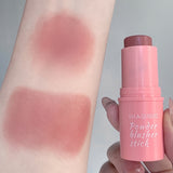 Smooth Blush Stick Naturally Saturated Expansive Color Long Lasting Waterproof Natural Blush Brightening Skin Tone Makeup Blush Stick