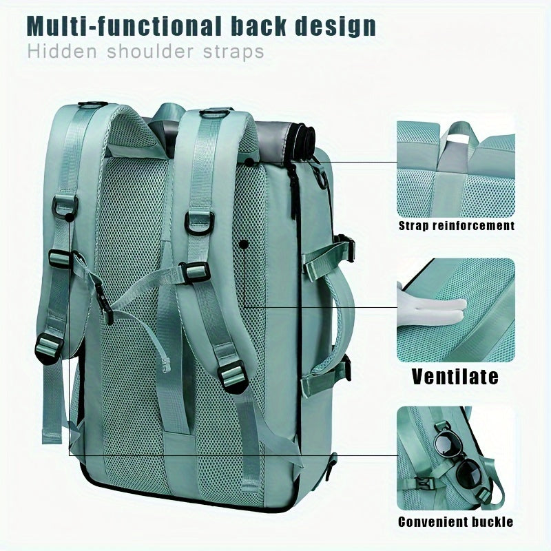 Multi-functional Large Capacity Backpack For Man Women, Hiking & Camping, Outdoor Knapsack With Shoes Compartment & USB Charging Port, Men's Business Laptop College Bag, Ideal Gifts