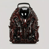 Personality Cobra Shape Backpack Funny Weird Punk Backpack American Street School Bag Men's And Women's Fashion Unique Specialty-shaped Biker Backpack Alien Vs. Predator Street Punk Unisex Backpack