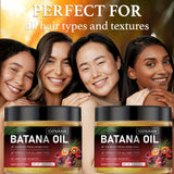 2pcs Honduras Batana Hair Oil, pure cold-pressed extract, unrefined, moisturizes the scalp and hair, strengthens hair, prevents breakage and split ends, enhances shine, suitable for dry, damaged hair, suitable for all hair ty