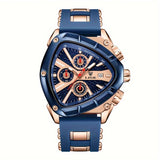 Sports Triangle Mens Watches, Luminous Pointers Fashion Rubber Strap Waterproof Irregular Quartz Wristwatch