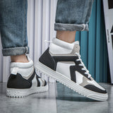 Men's Minimalist Ankle Top Skate Shoes, Wear-resistant Non-Slip Casual Shoes For Youth