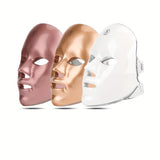 Radiant 7-Color LED Facial Mask - Intuitive Touch Control - Rechargeable via USB - The Ultimate Romantic Gift for Moms, Girlfriends, and Women on Valentines Day or Birthday