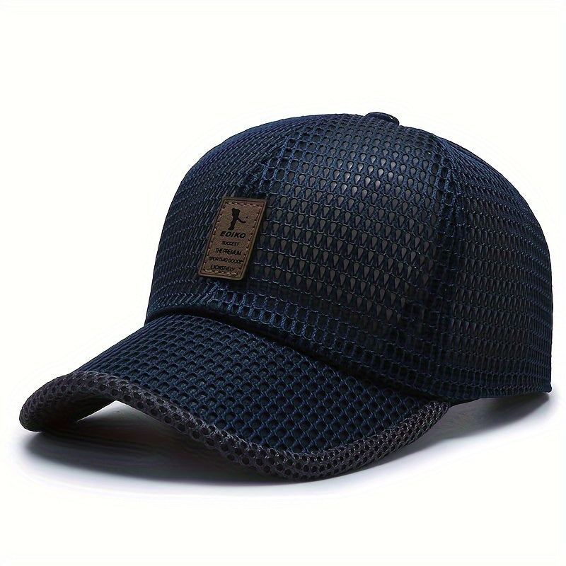 1pc Unisex Breathable Mesh Baseball Cap - Ideal for Outdoor Sports, Running, and Casual Wear