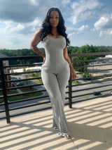 Jumpsuits for Women Seamless Scoop Neck Tummy Control One Piece Yoga Workout Romper