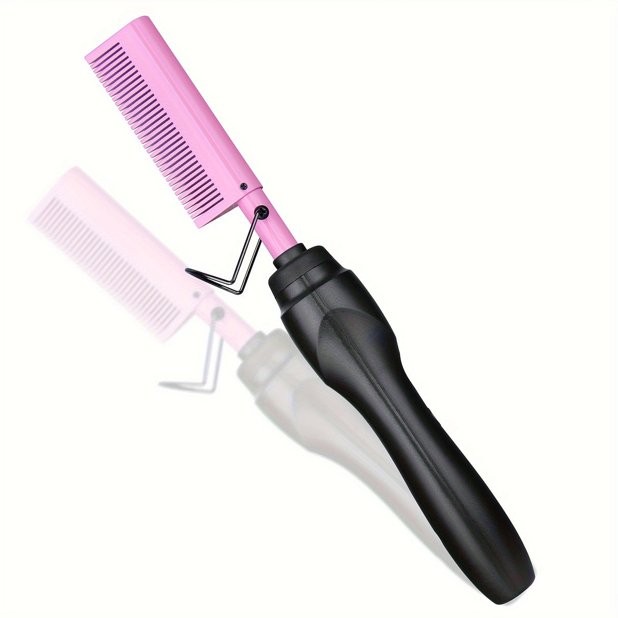 Copper Color Comb Styler - Multi-Purpose Hair Straightener and Curler for Wet and Dry Hair - Fast Heating, Easy-to-Use, Versatile, and Safe Electric Heating Comb for Salon-Quality Styling at Home