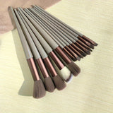 13 PCS Makeup Brushes Set Soft And Fine Artificial Fibers Eye Shadow Foundation Blush Powder Blending Beauty Make Up Tools With Bag Perfect Birthday Gift For Mother Women