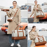 Simple Large-capcity Travel Bag Sets, Lightweight Luggage Zipper Handbag, Portable Overnight Bag With Detachable Strap Unisex Bag For Daily Use