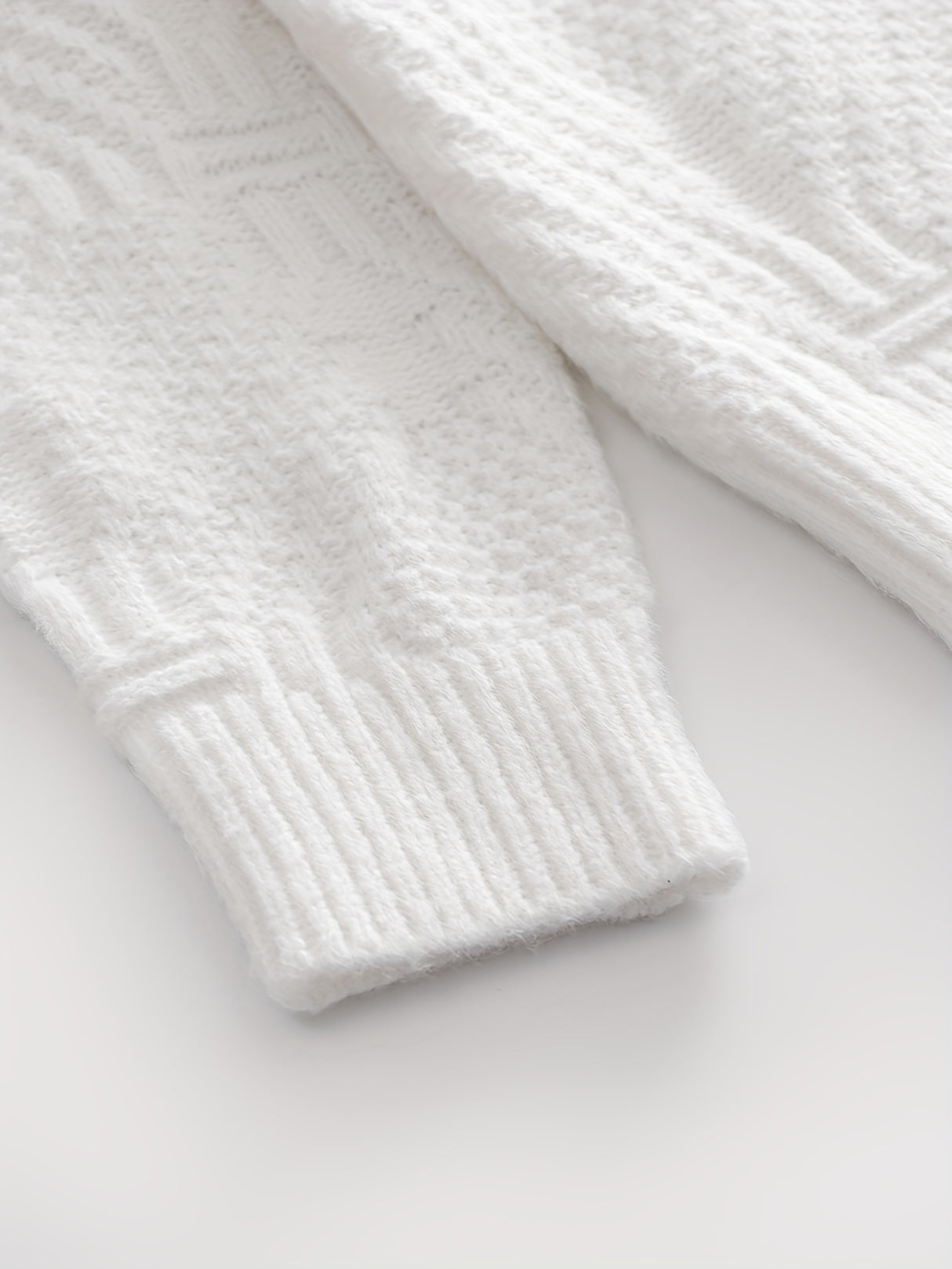 Stylish Thermal Knit Sweater for Men - Soft Long Sleeve Pullover Tops with Button Detail and Small Stand Collar - Perfect for Casual Wear and Layering