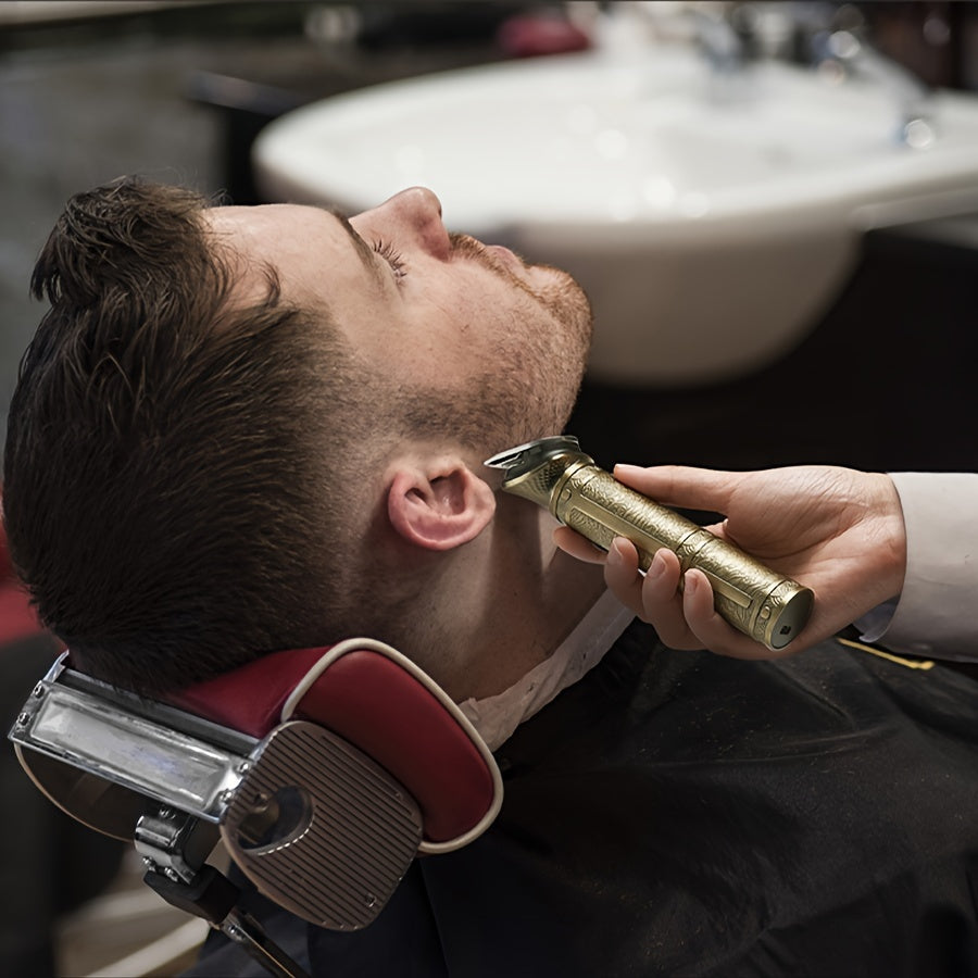 GERTZY 7-in-1 Men's Grooming Kit: Cordless Electric Razor for Trimming, Shaving & Styling - USB Rechargeable with Lithium Battery