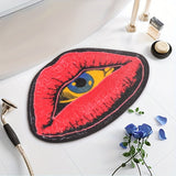 1pc Soft and Non-Slip Lips Shaped Bath Rug - Absorbent and Machine Washable for Home, Living Room, Kitchen, and Bathroom, Bathroom Decor, Bathroom Accessory
