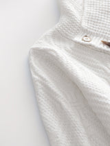Stylish Thermal Knit Sweater for Men - Soft Long Sleeve Pullover Tops with Button Detail and Small Stand Collar - Perfect for Casual Wear and Layering