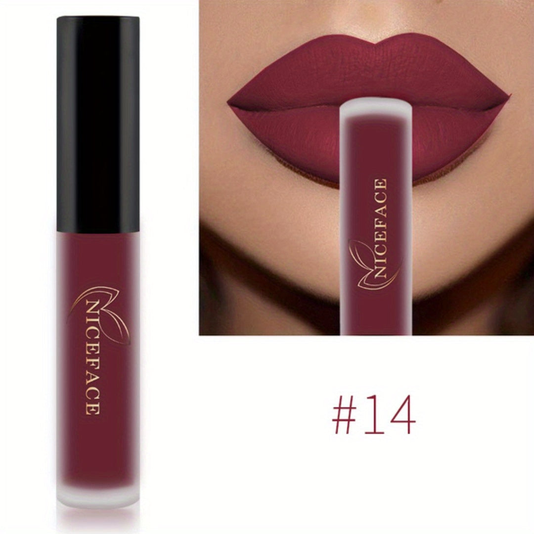 20 colors High Pigmented Matte Lip Glaze - Long-Lasting, Smudge-Proof, Non-Moisturizing Lipstick Valentine's Day Gifts