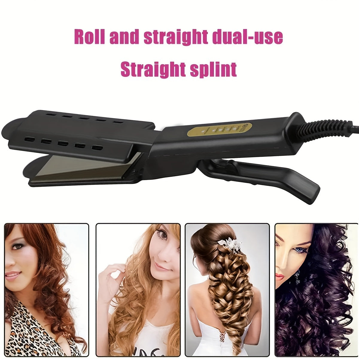 Professional Hair Straightener, Four-gear Temperature Adjustment, Flat Iron Curling Iron Hair Curler, Gifts For Women, Mother's Day Gift