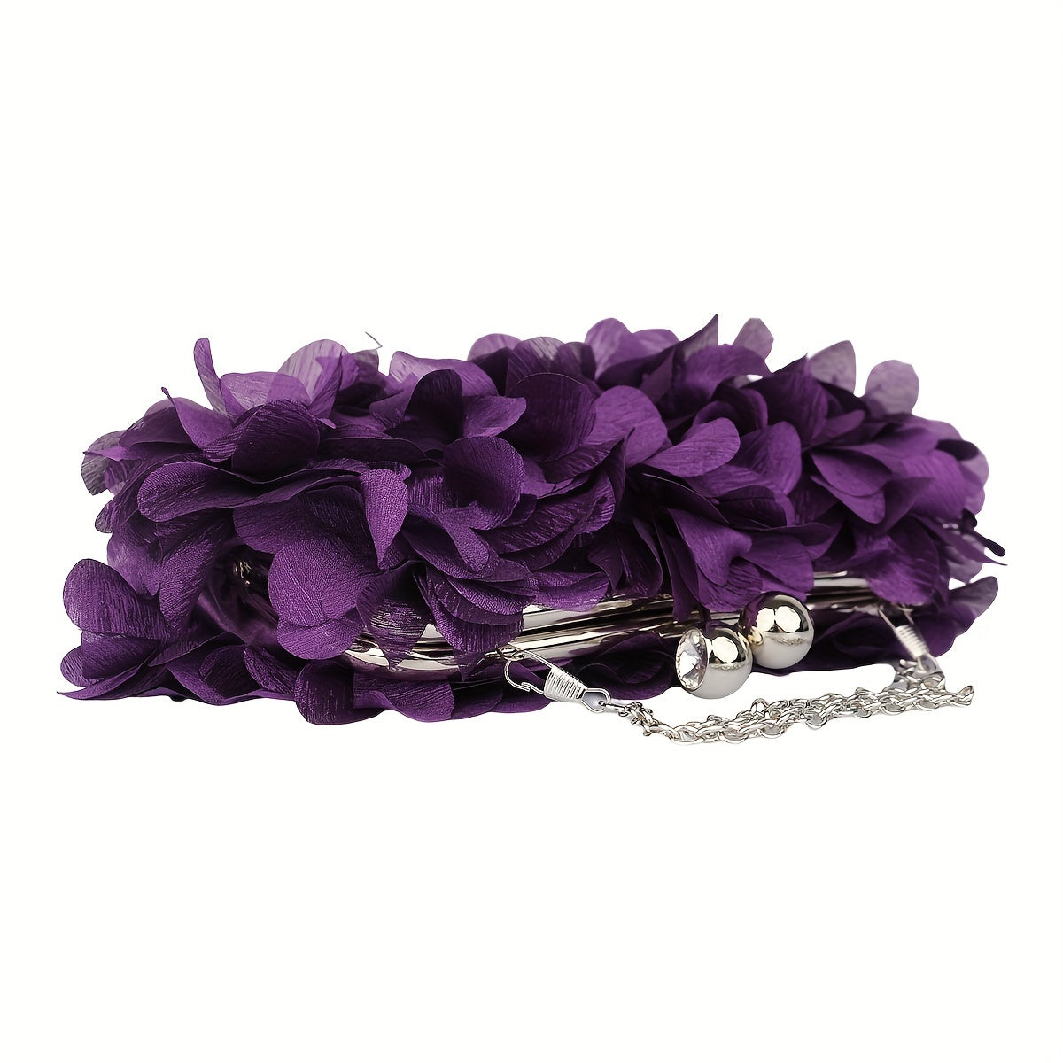 Luxury Floral Embroidered Clutch Handbag - Stylish Evening Purse for Weddings, Banquets & Proms - Compact, Magnetic Closure, Perfect Glam Accessory for Brides & Fashionistas