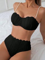 New Fashionable And Sexy Bikini Hot Spring Swimsuit For Women, European And American Beach Split Two-piece Swimsuit For Women