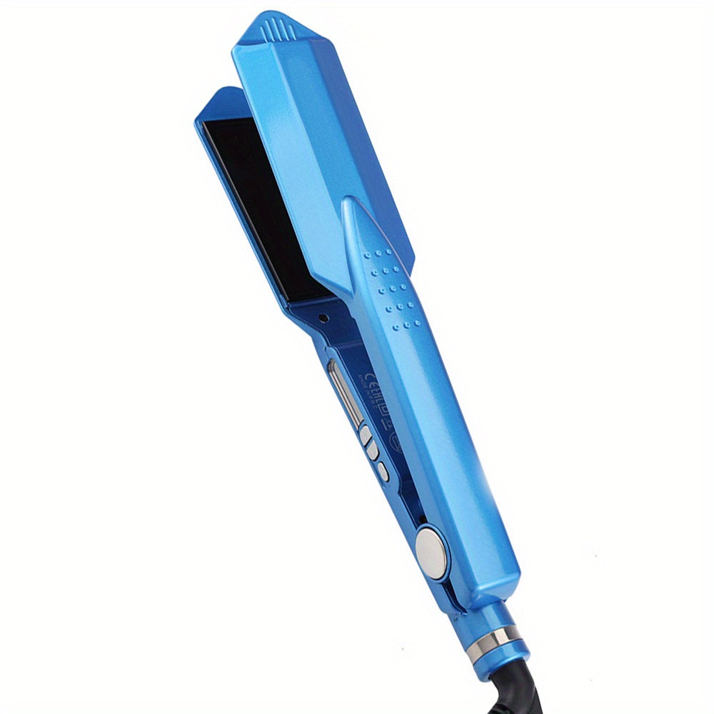 Titanium Professional Hair Straightener - High Temperature 470F Fast Heating with Wide Ceramic Plates for Salon-Quality Styling - Durable, Long-Lasting, and Easy to Use