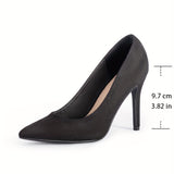 Women's Solid Color Stiletto Heels - Elegant Pointed Toe Dress Pumps, Stylish Slip On Heels - For Women - Perfect for Parties & Evening Events - Ideal Gift for Fashionistas