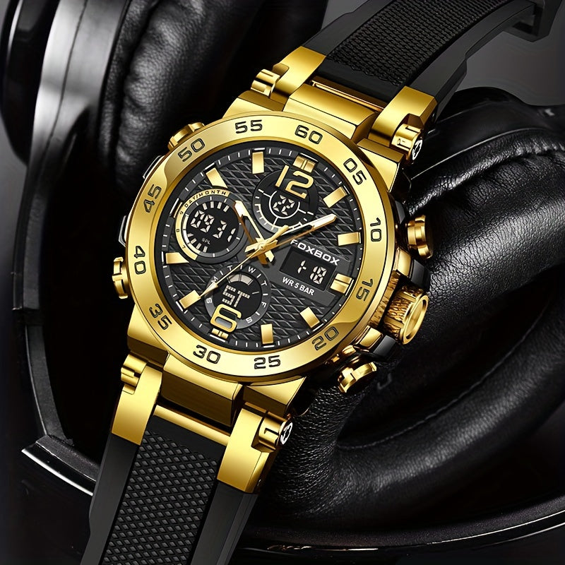 Casual Men's Watch With Multiple Color Choices Multi-Functional Chronograph Watches. Suitable For Outdoor Camping