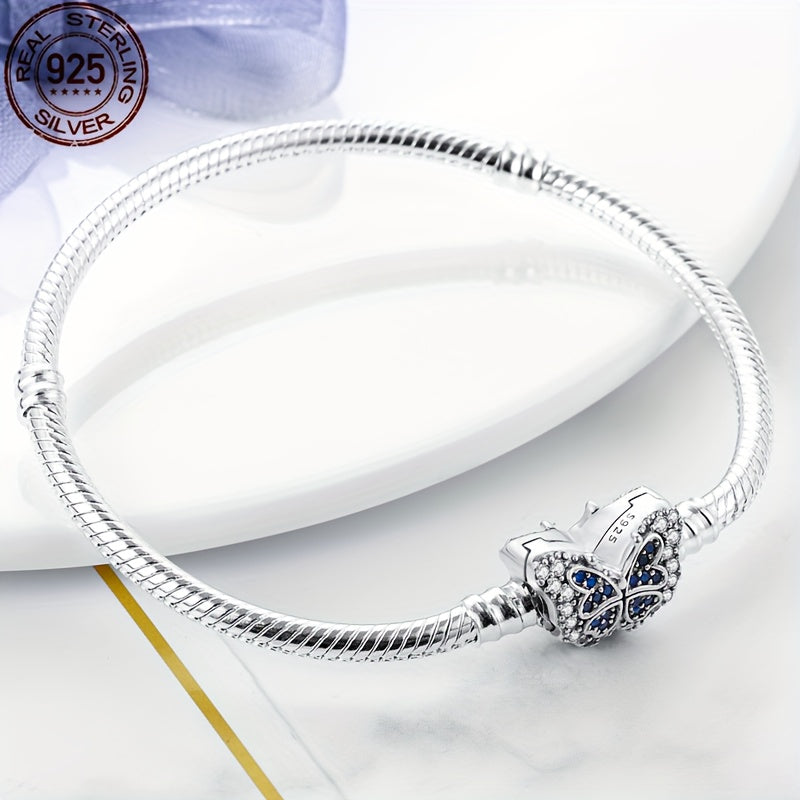 S925 Sterling Silver Sky Full Butterflies Bracelet Fit Charm Bead DIY Bracelets For Women 10g/0.35oz