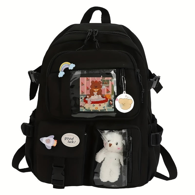 Laptop Backpacks 15.6 Inch School Bag College Backpack Large Travel Daypack Kawaii Bookbags for Teens Girls Women Students