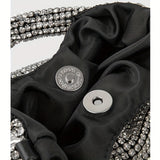 Radiant Crystal Knotted Clutch - Shimmering Evening Handbag for Weddings, Parties & Festivals - Glamorous Clutch Purse for Fashion-Forward Women