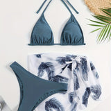 New Fashion Sexy Bikini Hot Spring Swimming Swimsuit for Women European And American Beach Split Two-piece Swimsuit for Women
