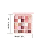 25 Colors Earth Color Makeup Long Lasting Waterproof Sweat Proof Glitter Eyeshadow Easy To Apply Make Up Gift Set