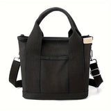 1pc Tote Bag Women And Men Small Satchel Bag Stylish Mini Tote Handbag Canvas Hobo Bag Fashion Crossbody Bag Shoulder Bag 2023