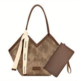 Love Design Tote Bag, Trendy Large-capacity Shoulder Bag, Faux Leather Simple Bag For Work - For Women - Suitable for Office, Shopping, Travel - Perfect Gift for Fashionistas