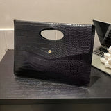 Fashion-Forward Crocodile Pattern Envelope Clutch Bag for Women - Chic, Durable & Multi-Functional, Wristlet & Coin Purse, Perfect Everyday Accessory