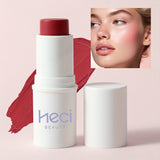 3-in-1 Waterproof Makeup Stick: Blush, Eyeshadow, Lipstick - Lasts All Day, Moisturizes & Brightens in Berry, Coral, Pink