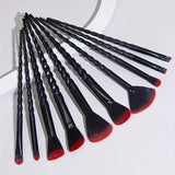 Professional Makeup Brush Set, 10pcs Full Face Eye Makeup Brush Set For Beginners, Complete Cosmetic Tools With 2pcs Makeup Puff Blender