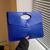 Fashion-Forward Crocodile Pattern Envelope Clutch Bag for Women - Chic, Durable & Multi-Functional, Wristlet & Coin Purse, Perfect Everyday Accessory