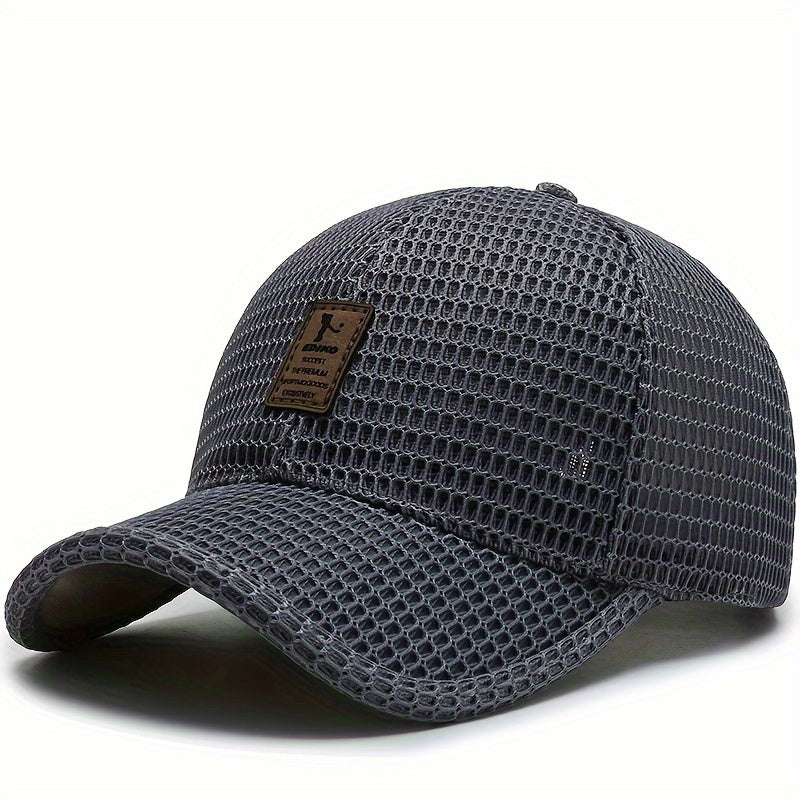 1pc Unisex Breathable Mesh Baseball Cap - Ideal for Outdoor Sports, Running, and Casual Wear