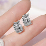 Small Exquisite Olive Branch Leaf Hoop Earrings - For Women - Party Proposal Birthday Gifts Jewelry