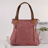 Large Capacity Canvas Tote Bag, Durable Lightweight Crossbody Bag, Casual Practical Commuter Bag